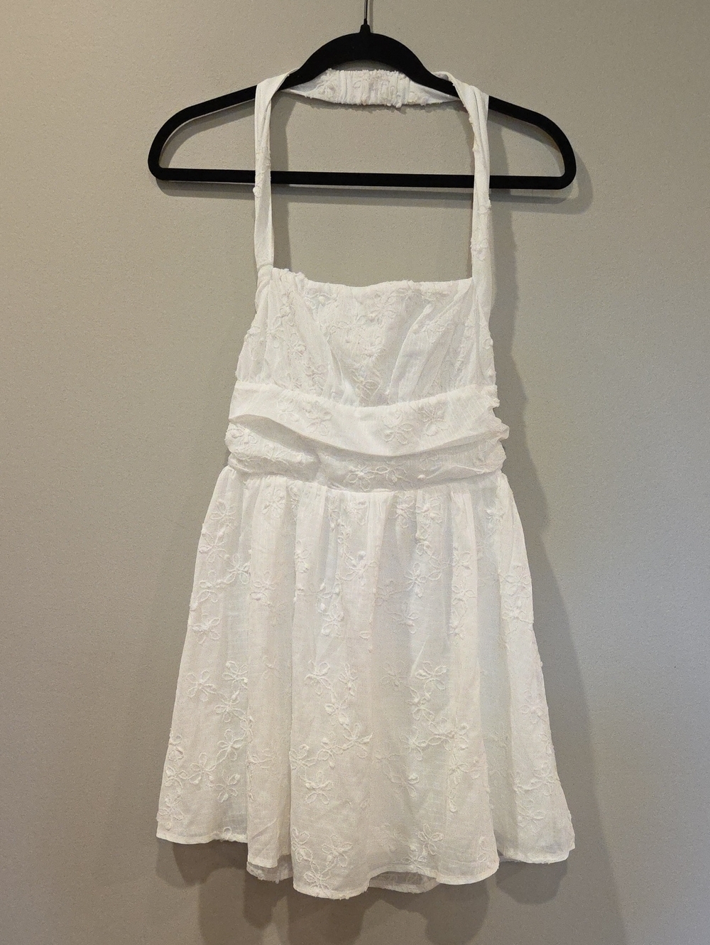PRINCESS POLLY Scarlytte Halter Mini Dress White